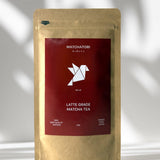 Matchatori Latte Grade Matcha tea packaging, 40g, featuring a refined design and premium quality matcha from Japan.