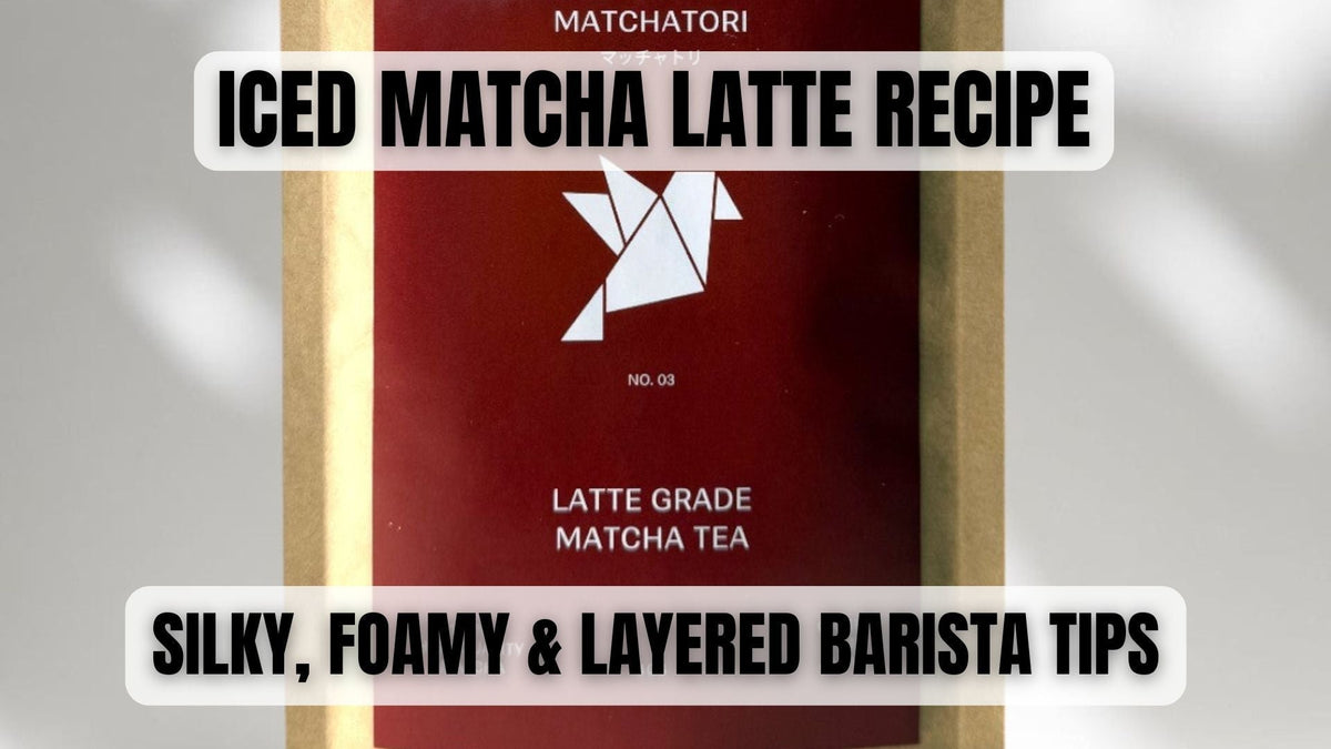 Iced matcha latte