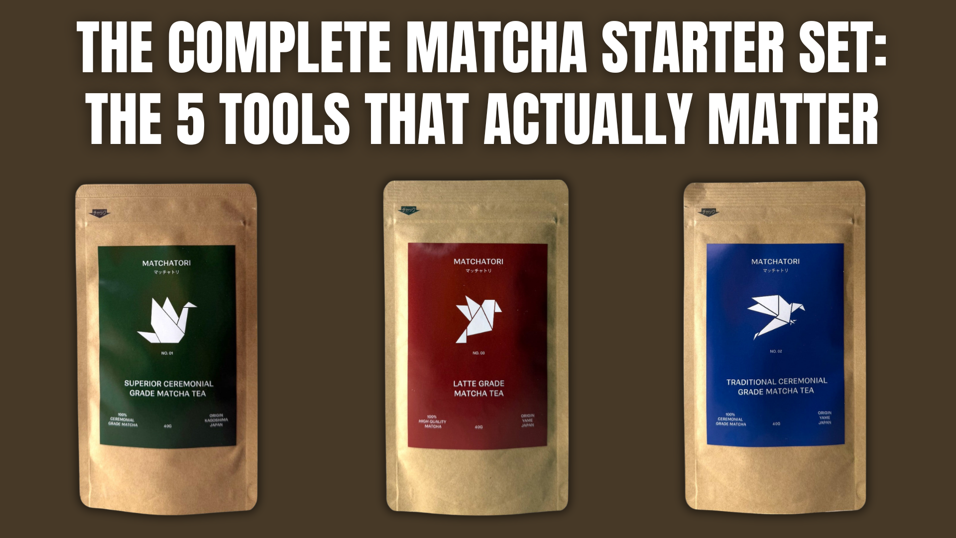 The Complete Matcha Starter Set: The 5 Tools That Actually Matter