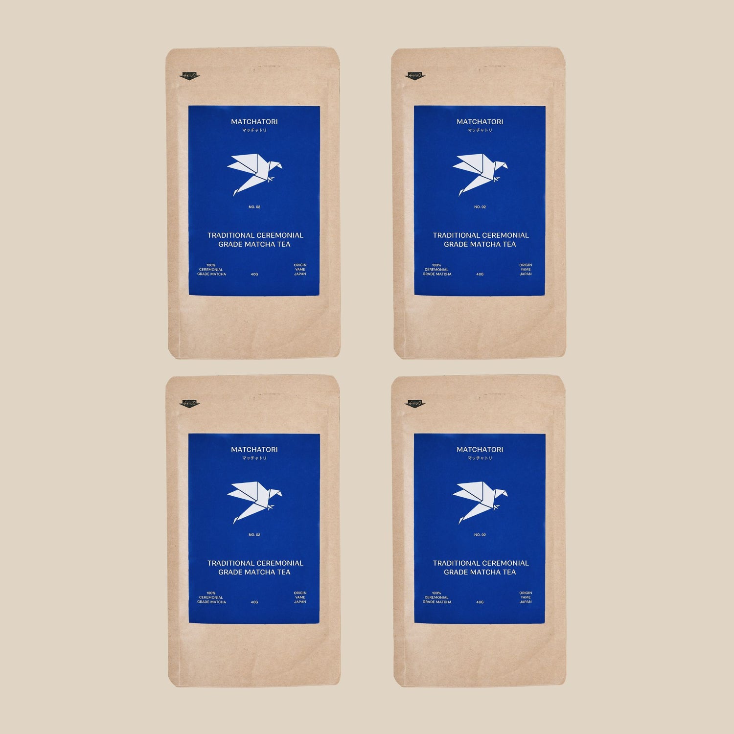 4x No. 2 Traditional Ceremonial Grade Matcha